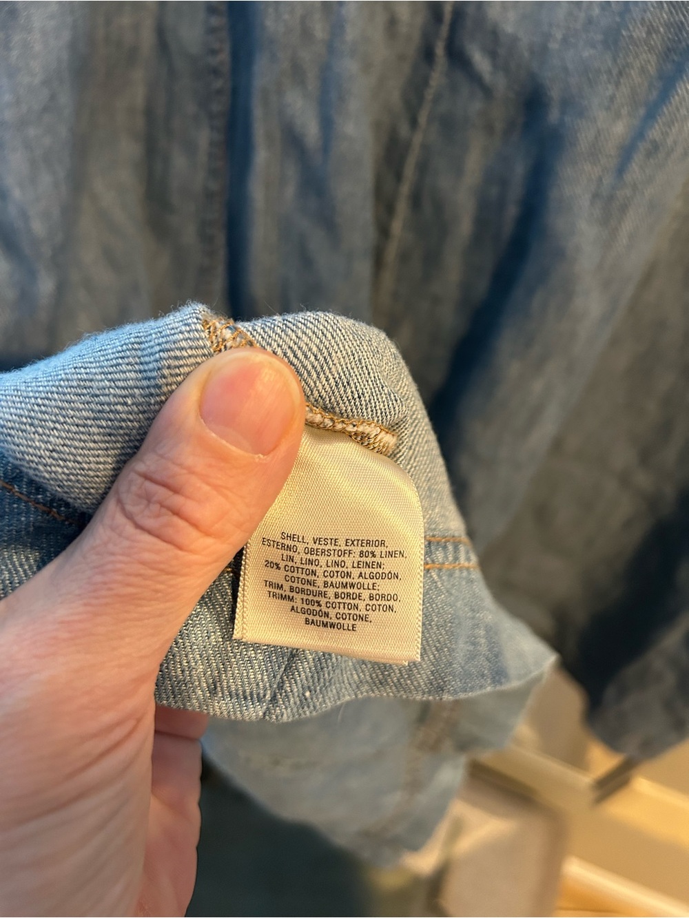 Anthropologie NWOT Holding Horses Atoll light blue denim dress Size S - Picture 11 of 13
